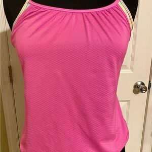 Ivivva by Lululemon Girls Pink Double Dutch Racerback Tank - Size 14